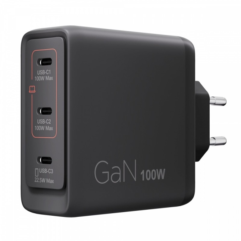 Ładowarka Multi-port USB-C 100W GaN 40AW100BEU | PartsPC.pl