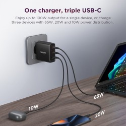 Ładowarka Multi-port USB-C 100W GaN 40AW100BEU | PartsPC.pl