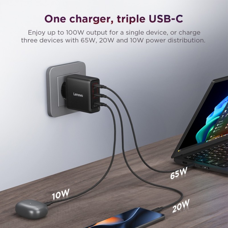 Ładowarka Multi-port USB-C 100W GaN 40AW100BEU | PartsPC.pl