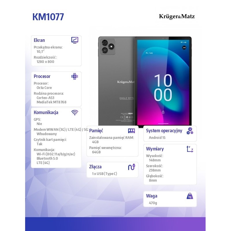 Tablet EAGLE 1077 | PartsPC.pl