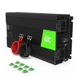 Green Cell Przetwornica 12V/230V 1500W/3000W Mod sinus | PartsPC.pl