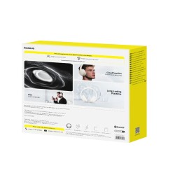 Słuchawki nauszne bluetooth 6.0 BASS LITE beżowe | PartsPC.pl