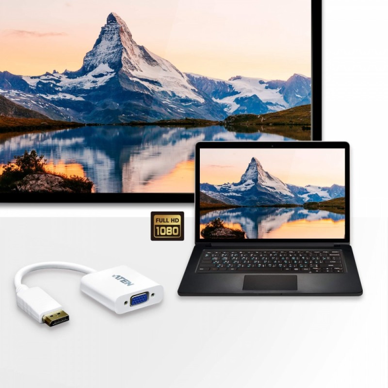 Adapter DisplayPort do VGA | PartsPC.pl