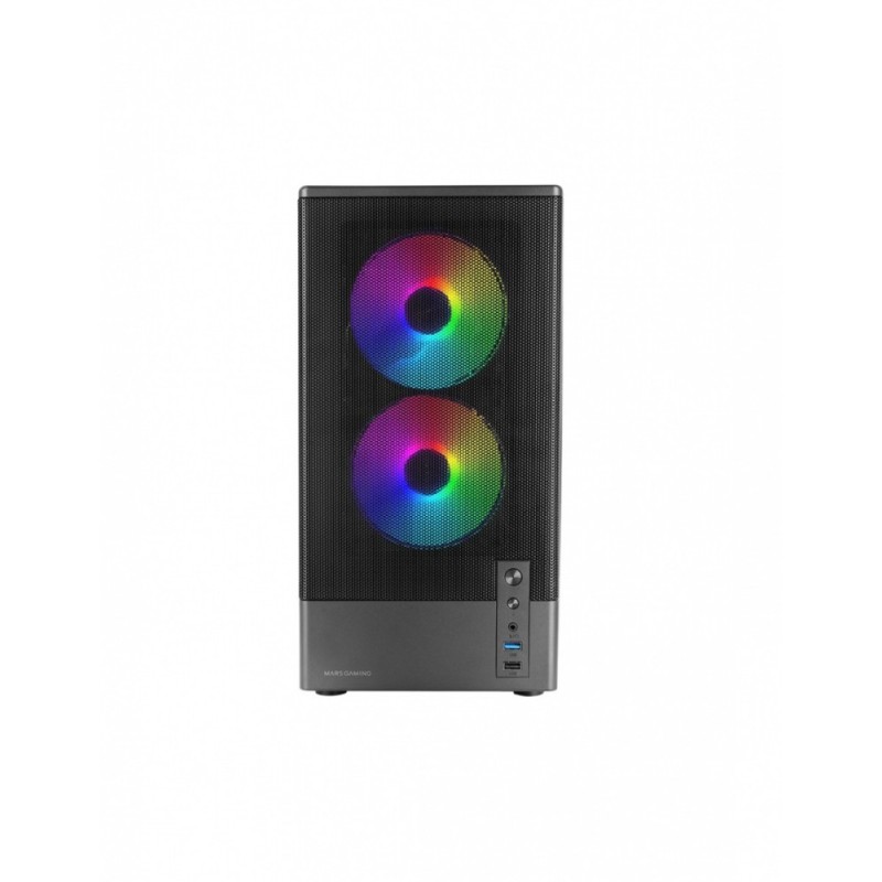 Obudowa MARS MC-ONYX Czarna mATX x3ARGB | PartsPC.pl