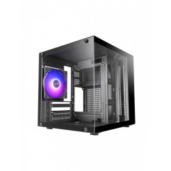 Obudowa MARS MC-CUBE 1xARGB mATX black | PartsPC.pl