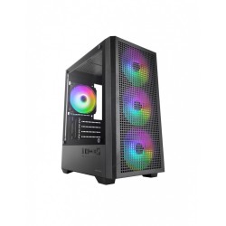 Obudowa MARS MC-VECTOR Czarna mATX 4xARGB | PartsPC.pl