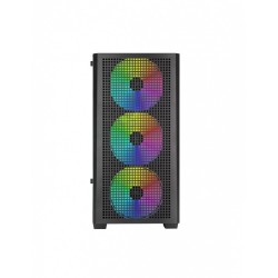 Obudowa MARS MC-VECTOR Czarna mATX 4xARGB | PartsPC.pl