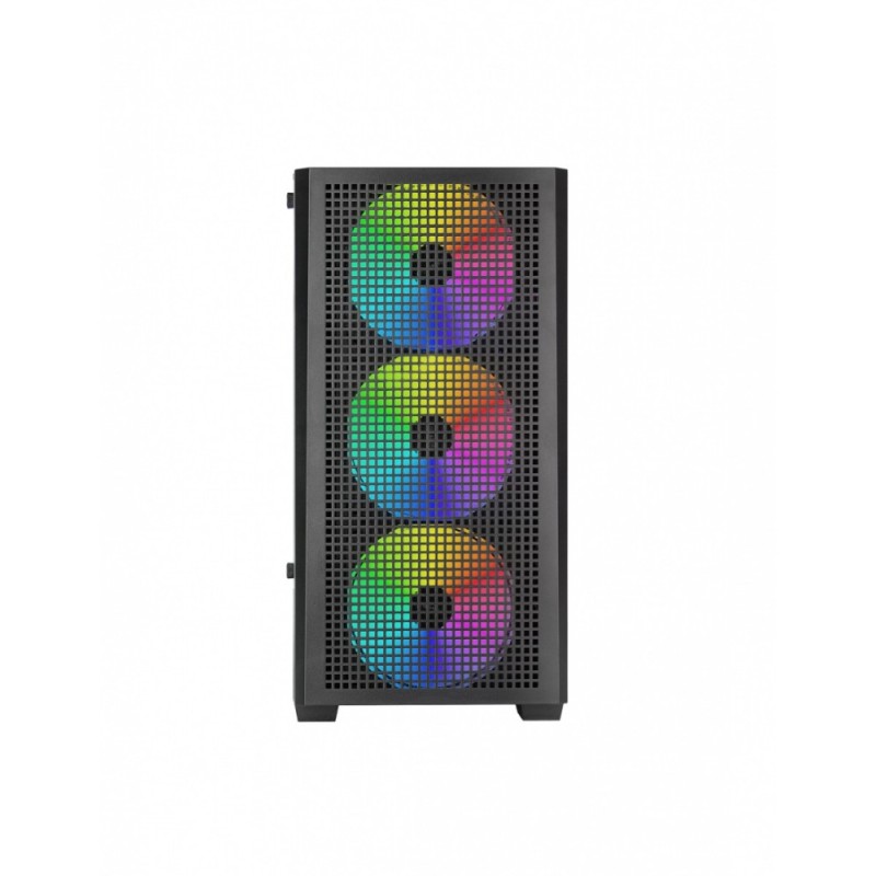 Obudowa MARS MC-VECTOR Czarna mATX 4xARGB | PartsPC.pl