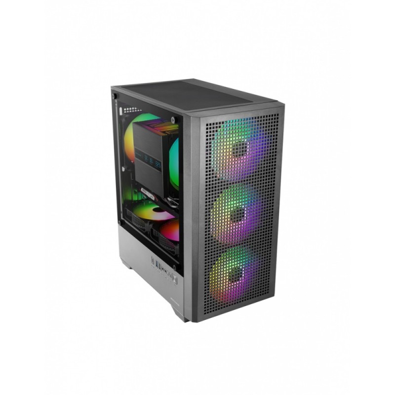Obudowa MARS MC-VECTOR Czarna mATX 4xARGB | PartsPC.pl