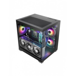 Obudowa MARS MC-VIEW3 Czarna mATX 3xARGB | PartsPC.pl