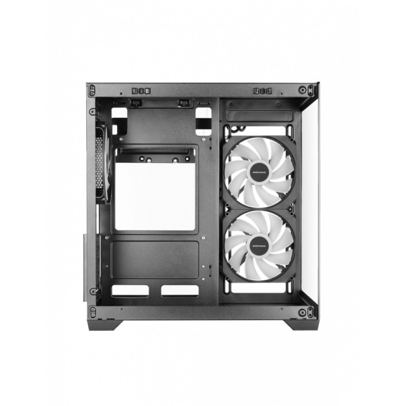 Obudowa MARS MC-VIEW3 Czarna mATX 3xARGB | PartsPC.pl