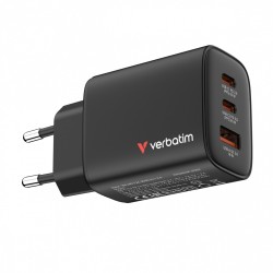 Ładowarka ścienna Verbatim Essentials GaN 65W USB-A 2xUSB-C … | PartsPC.pl