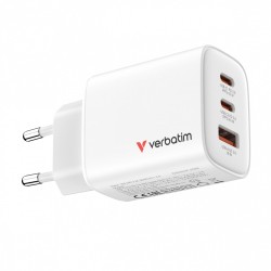 Ładowarka ścienna Verbatim Essentials GaN 65W USB-A 2xUSB-C … | PartsPC.pl