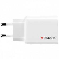 Ładowarka ścienna Verbatim Essentials GaN 65W USB-A 2xUSB-C … | PartsPC.pl