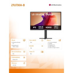 LG Electronics Monitor 27 cali 27U730A-B | PartsPC.pl