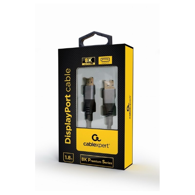 Kabel DisplayPort Premium 8K 1.8m czarny | PartsPC.pl