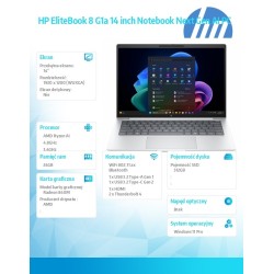 Notebook EliteBook 8 G1a Ryzen AI 5 PRO 340  512GB/24GB/W11P… | PartsPC.pl