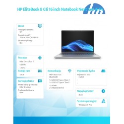 Notebook EliteBook 8 G1i U5-225U 512GB/32GB/W11P/16.0   C51L… | PartsPC.pl
