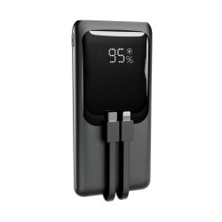 PowerBank 10000mAh ze zintegrowanymi kablami, LCD, QC3.0 20W… | PartsPC.pl