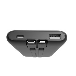 PowerBank 10000mAh ze zintegrowanymi kablami, LCD, QC3.0 20W… | PartsPC.pl