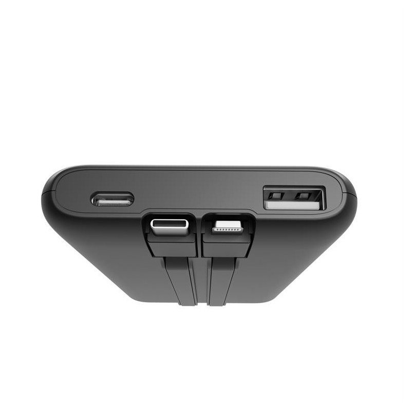 PowerBank 10000mAh ze zintegrowanymi kablami, LCD, QC3.0 20W… | PartsPC.pl