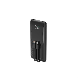PowerBank 10000mAh ze zintegrowanymi kablami, LCD, QC3.0 20W… | PartsPC.pl
