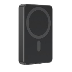 PowerBank 10000mAh 1xUSB-C PD 20W bezprzewodowy 15W czarny | PartsPC.pl