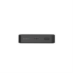PowerBank 10000mAh 1xUSB-C PD 20W bezprzewodowy 15W czarny | PartsPC.pl