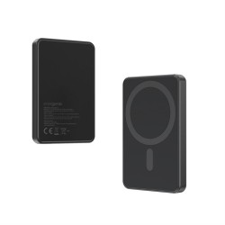 PowerBank bezprzewodowy, magnetyczny 5000mAh 15W czarny | PartsPC.pl