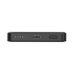 PowerBank bezprzewodowy, magnetyczny 5000mAh 15W czarny | PartsPC.pl