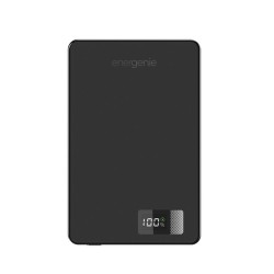 PowerBank bezprzewodowy, magnetyczny, LCD 5000mAh 15W czarny | PartsPC.pl