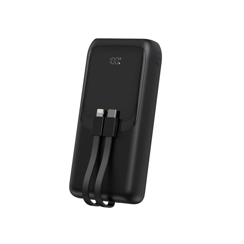 PowerBank 20000mAh ze zintegrowanymi kablami QC 3.0 LCD 20W … | PartsPC.pl