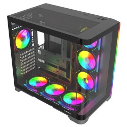 Rampage LYRON Gamingowa obudowa PC Mid Tower 7xFan ARGB PWM … | PartsPC.pl