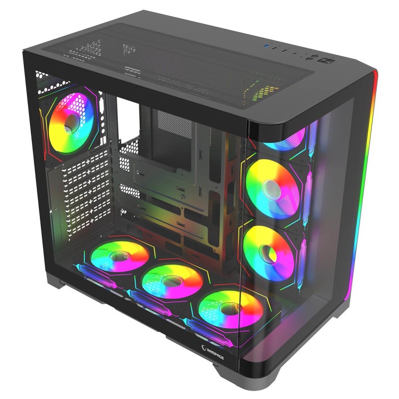 Rampage LYRON Gamingowa obudowa PC Mid Tower 7xFan ARGB PWM … | PartsPC.pl