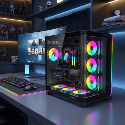 Rampage LYRON Gamingowa obudowa PC Mid Tower 7xFan ARGB PWM … | PartsPC.pl