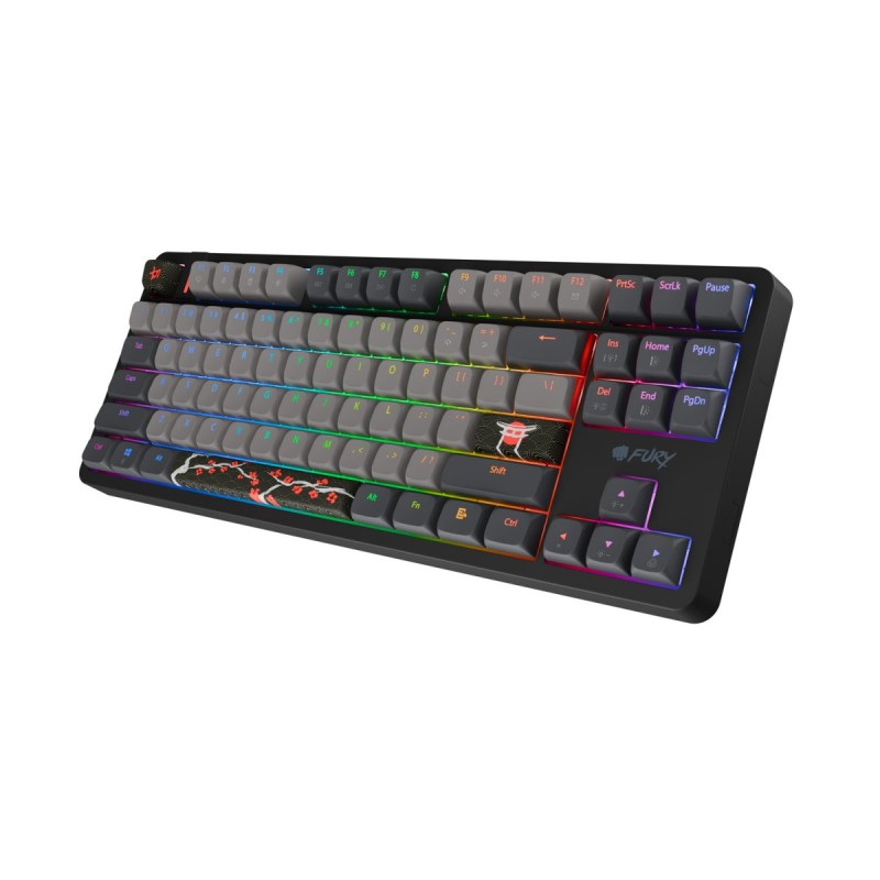 Klawiatura Kanabo K6 US RGB magnetyczna czarno-szara | PartsPC.pl