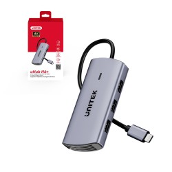Unitek Hub USB-C 6 w 1 | 3x USB-A | 5Gbps | PD 100 W | HDMI … | PartsPC.pl