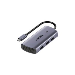 Unitek Hub USB-C 6 w 1 | 3x USB-A | 5Gbps | PD 100 W | HDMI … | PartsPC.pl