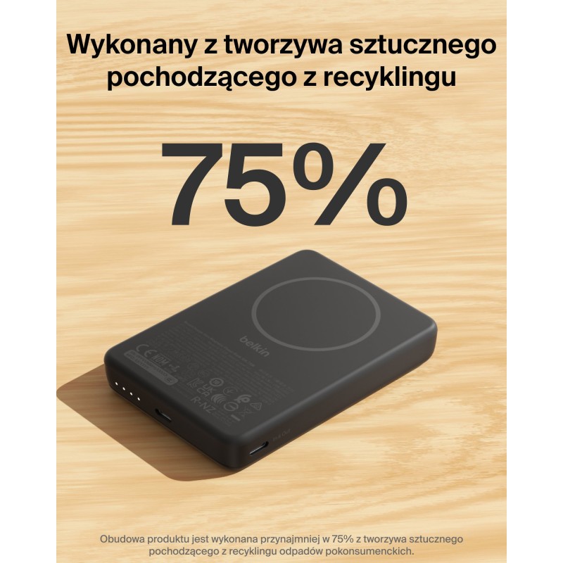 Belkin BoostCharge Powerbank 10 000 mAh, magnetyczny 7,5 W, … | PartsPC.pl