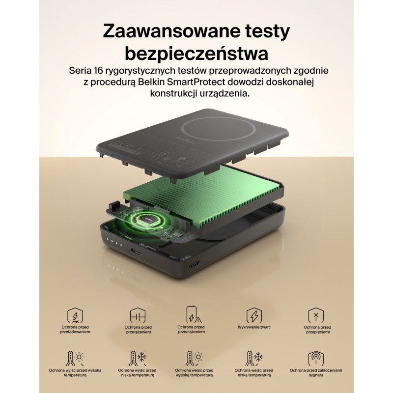 Belkin BoostCharge Powerbank 10 000 mAh, magnetyczny 7,5 W, … | PartsPC.pl