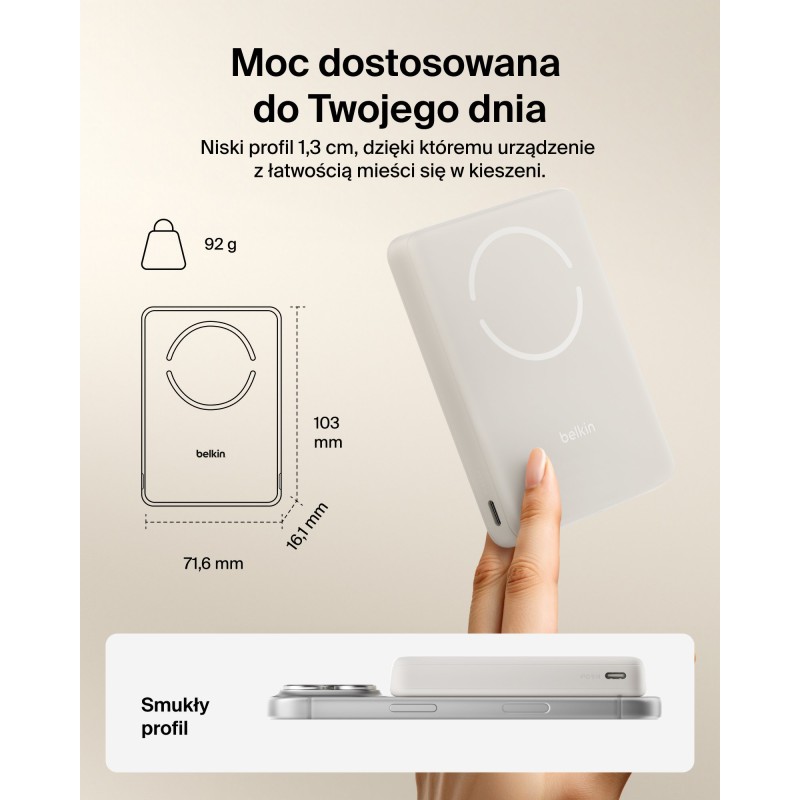 Belkin BoostCharge Powerbank 10 000 mAh, magnetyczny 7,5 W, … | PartsPC.pl