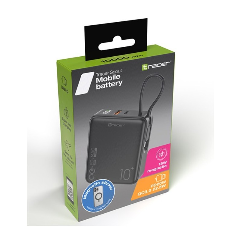 Powerbank Scout 1000mAh MAG+PD+QC | PartsPC.pl