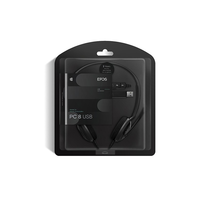 EPOS Słuchawka stereo PC 8 USB do komputera z pilotem | PartsPC.pl