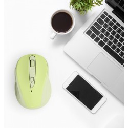 Mysz bezprzewodowa WM-400 zielona | PartsPC.pl