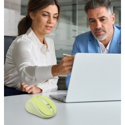 Mysz bezprzewodowa WM-400 zielona | PartsPC.pl