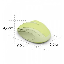 Mysz bezprzewodowa WM-400 zielona | PartsPC.pl