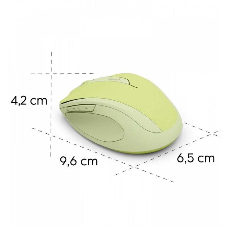 Mysz bezprzewodowa WM-400 zielona | PartsPC.pl