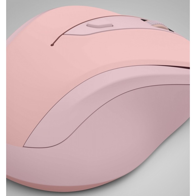 Mysz bezprzewodowa WM-400 różowa | PartsPC.pl