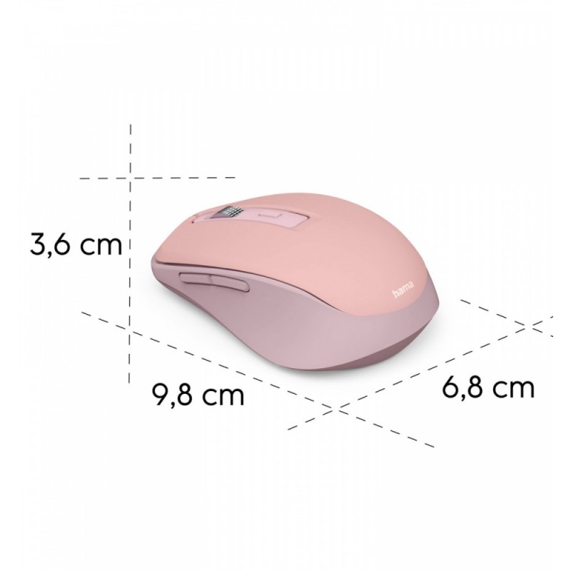 Mysz multi device WM-450 różowa | PartsPC.pl