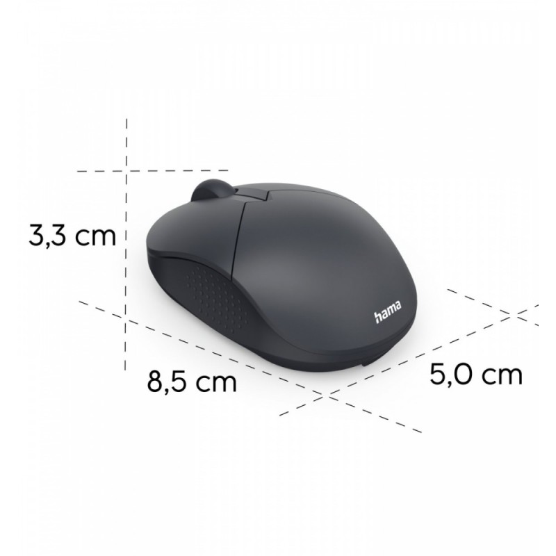 Mysz bezprzewodowa WM-150 czarna | PartsPC.pl